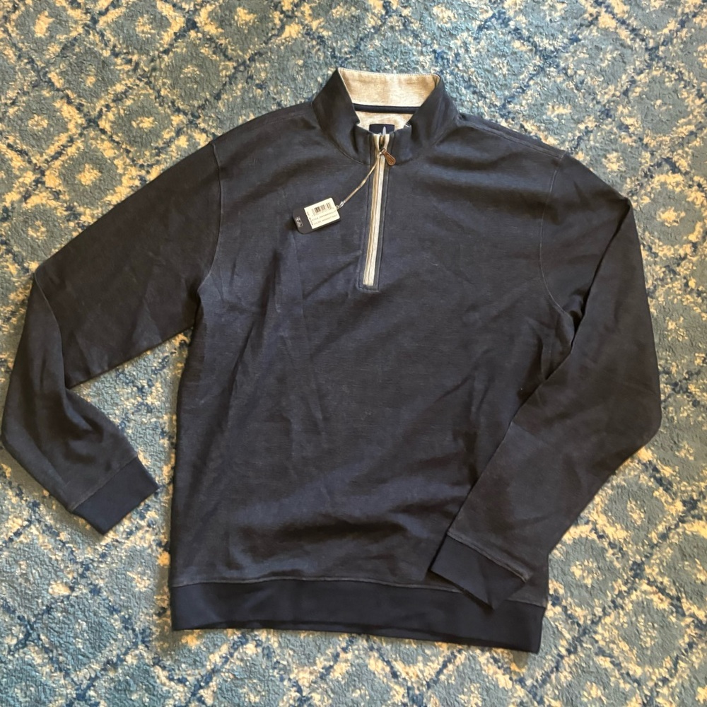 Johnnie-O quarter zip midnight navy